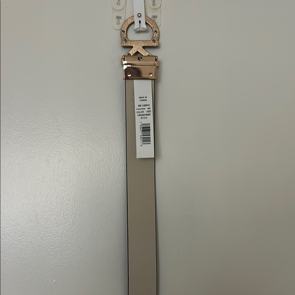 Calvin Klein Black Belt with Gold Accent